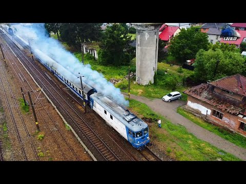 Tractorul 60-0881-2 Demarează în Forță din Gara Salva cu Trenul de Sighet - 07 Iulie 2023