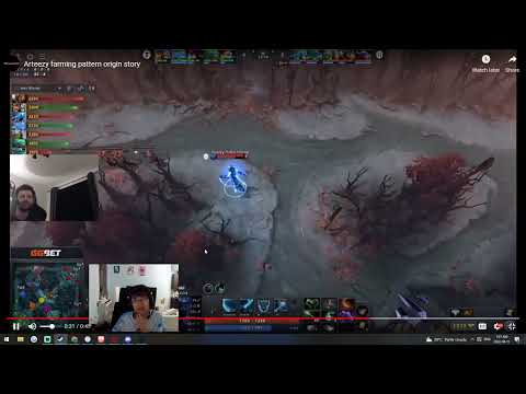 Arteezy and EternalEnvy farming pattern