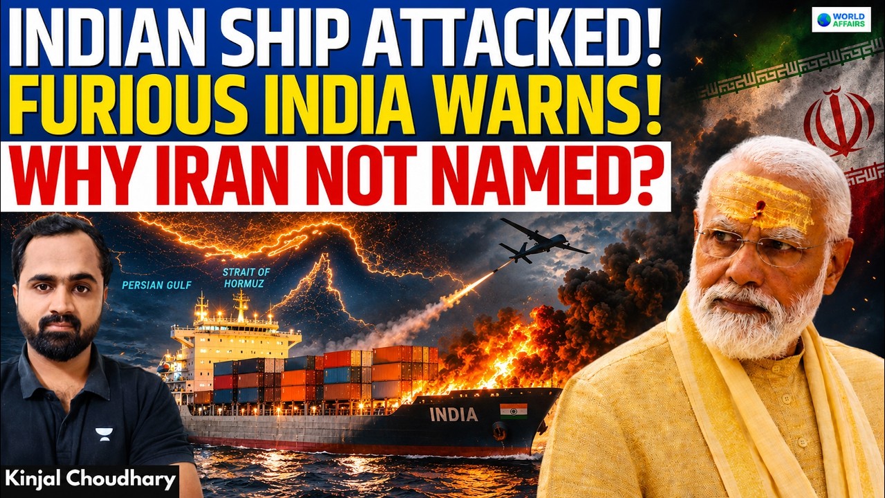 Indian Ship Attacked Near Hormuz! India Issues Warning - WHY Iran Not Named? | Kinjal