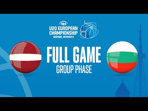 Latvia v Bulgaria | Full Basketball Game | FIBA U20 European Championship 2022 - Division B