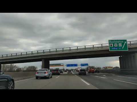 Time-Lapse Autofahrt Auto Autobahn Bundesstraße und Stadt Fahrt