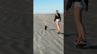 ⁠@Onewheel makes it easy to walk my dog?