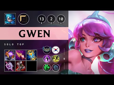 Gwen Top vs Jayce - KR Challenger Patch 25.16