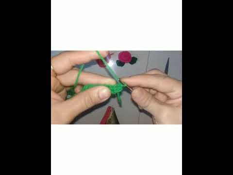 Knitted Leaves For Flowers | Learn Knitting