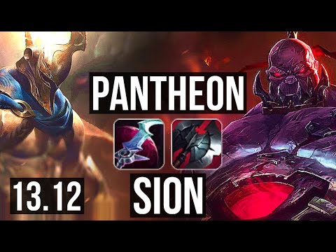 PANTHEON vs SION (TOP) | 74% winrate, 8/4/13 | EUW Master | 13.12