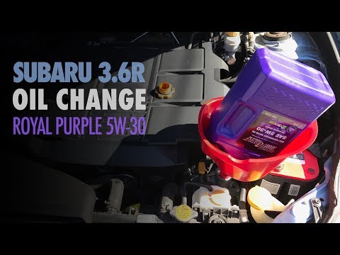 Subaru Outback 3.6 Oil Change | Royal Purple Synthetic 5W-30 | Bosch D3312 Oil Filter