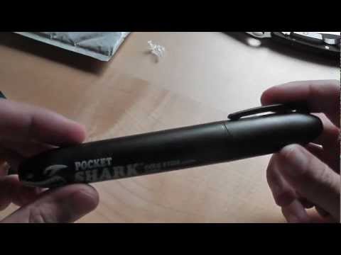 Cold Steel Pocket Shark black tactical pen unboxing + test