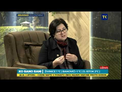 JUTARNJI PROGRAM RTVTK: AIDA CIPURKOVIĆ-KOORDINATORICA PROJEKTA I AMRA KAPIDŽIĆ - MUP TK  26 11 2020