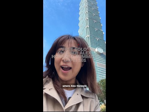 'Free Solo' climber Alex Honnold summits Taipei 101
