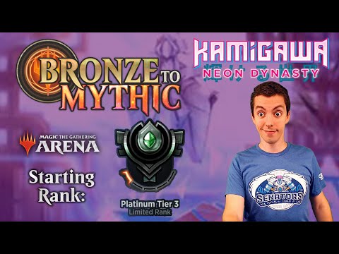 💿 MTG Arena: Bronze To Mythic: Episode 9 - Starting Rank: Platinum 3 (Kamigawa: Neon Dynasty Draft)