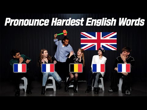 French Speakers Try To Pronounce HARDEST English Words l France, UK, Belgium