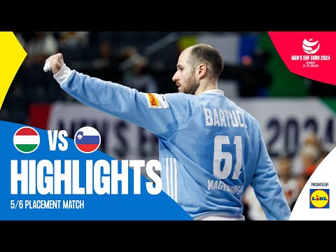 EHF Euro 2024| Hungria 23-22 Eslovénia (5/6 lugar...