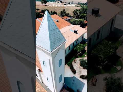 DISTRITO DE NOVO PLANALTO, FIRMINOPÓLIS GOIÁS, PROJETO VISÃO AÉREA - PRAÇA DA IGREJA.