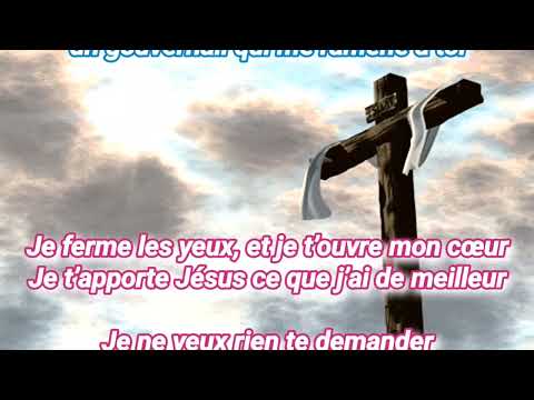 Play-back Je ferme les yeux (avec parole)