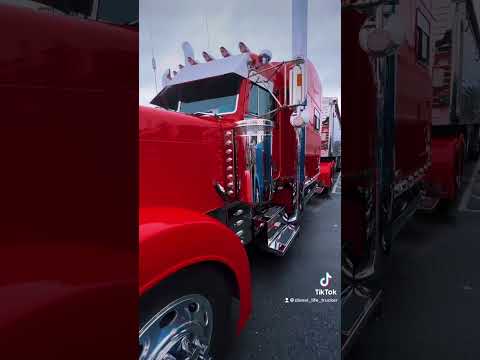 Mayberry truck show. Awesome looking Peterbilt 🔥🔥#trucking #18wheeler #chrome #diesellifetrucker