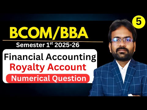 Financial Accounting Syllabus 2025 26 BCom 1st Year Semester 1st CWG for BCOM