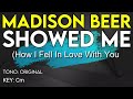 Madison Beer - Showed Me - Karaoke Instrumental