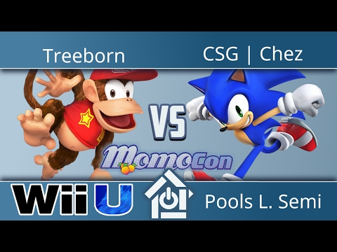 Momocon 2017 - Treeborn (Diddy Kong) vs CSG | Chez (Sonic) - Smash 4 Pools L. Semi