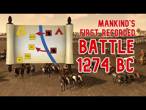 Battle of Kadesh 1274 BC Ancient Egyptians vs Hittites-Ramesses vs Muwatalli-Oldest Recorded Battle
