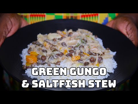 Green Gungo and Saltfish Stew (Revised Edition)