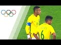 Neymar scores his first goal in Olympics 2016 with a free kick