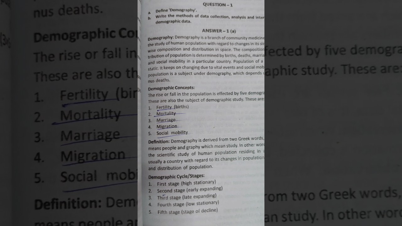 Define Demography | What is Demography | Demography explained | Demography Hindi #demography