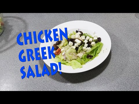 Quick and Easy Greek Styled Salad with Chicken - Cook with K.P SE23 EP38
