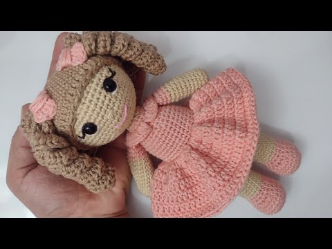 Boneca amigurumi Antonela - sem costura /Parte 1/2 passo a passo