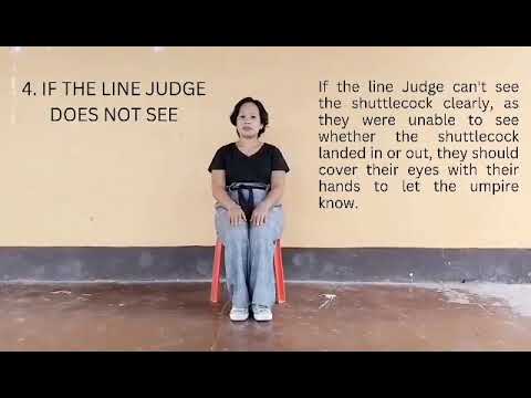 Different Hand Signals for Badminton