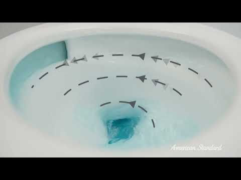 Aspirations Skirted Two-Piece 1.28 gpf/4.8 Lpf Chair-Height Elongated Toilet With Seat // WHITE // YouTube Video