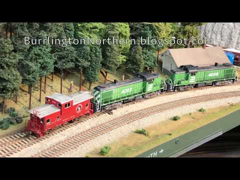 BN RS-3's on their first run to Burlington WA in a NCE consist #modelrailroad #alcolocomotive #train