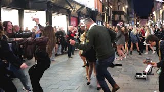 More from the Most Amazing Grafton Street Crowd Ever as they Party with The Aaron Bowden Band