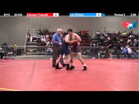 FILAJRGR: 84 KG: Zachary Freundt (Lakeland) vs. Lee Wildes (USOEC)