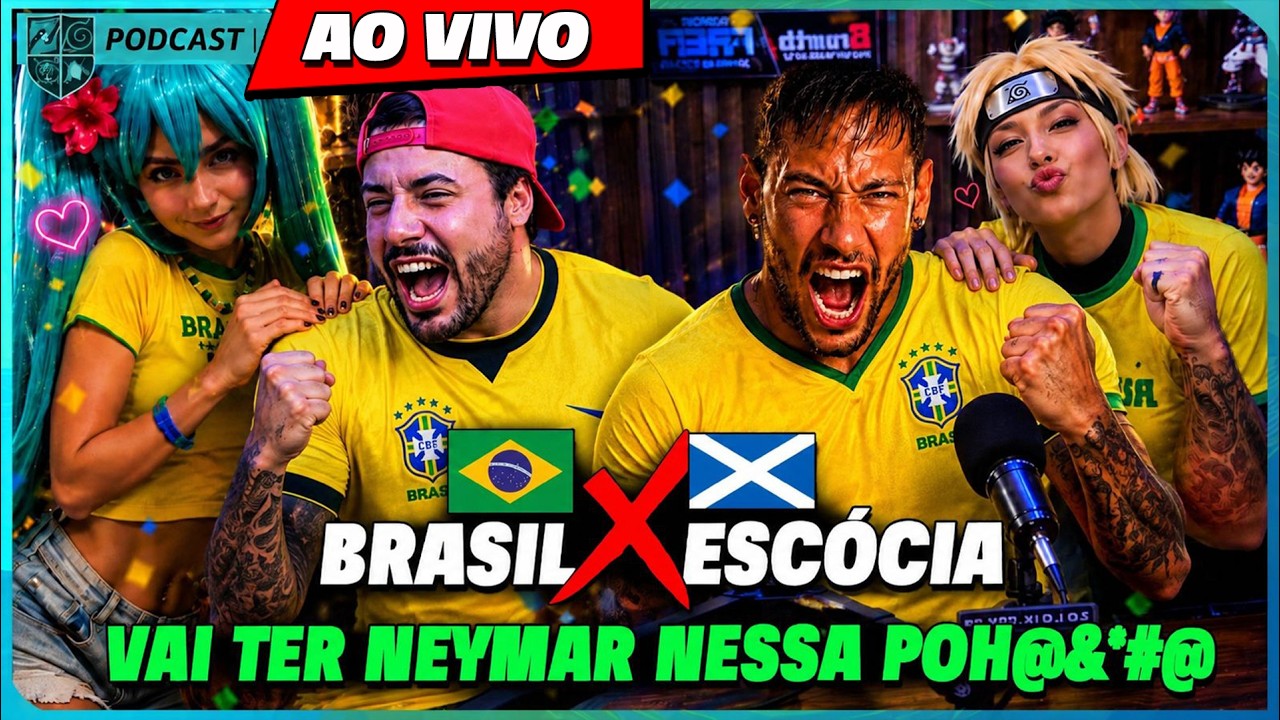 BRASIL x ESCÓCIA - AO VIVO - Copa do Mundo no Fred Animes