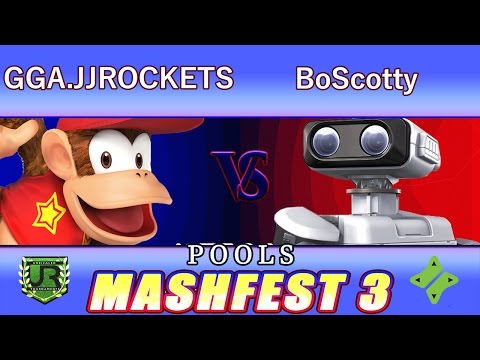 Mashfest 3  LOSERS SEMIS - GGA.JJROCKETS (Diddy Kong) vs BoScotty (ROB)
