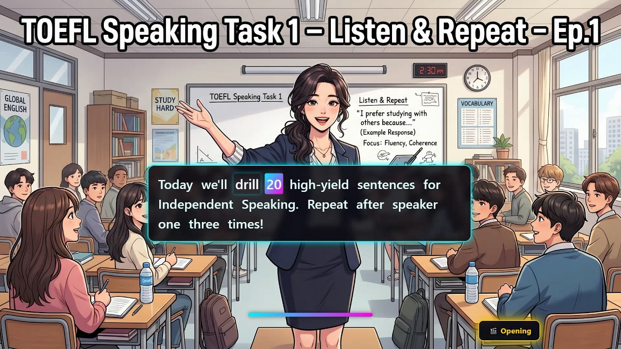 Practice Shadowing: Shadowing Sentences For TOEFL 2026 Speaking Task 1 ...