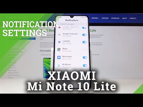 How to Enter Notification Settings in Xiaomi Mi Note 10 Lite - Set Up Apps' Notifications