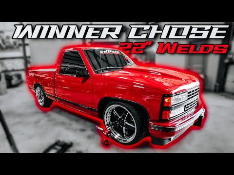 Giveaway Winner Chose 22” Weld Wheels on 350 Sport OBS!!