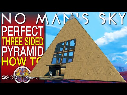 Perfect Three Sided Pyramid - How To Tutorial - No Man's Sky Frontiers Update - NMS Scottish Rod