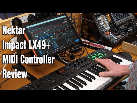 Nektar Impact LX49+ USB MIDI Keyboard Controller 2016 - 2021 - Black image 3