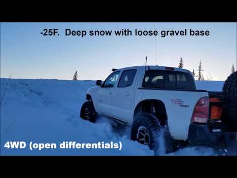 TruckClaws II Traction / Recovery Device Snow and Gravel Test