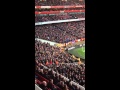 Crystal Palace fans away at Arsenal chanting 