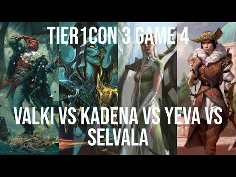 Tier1 Con 3 Game 4 cEDH Gameplay: Valki vs Kadena vs Yeva vs Selvala