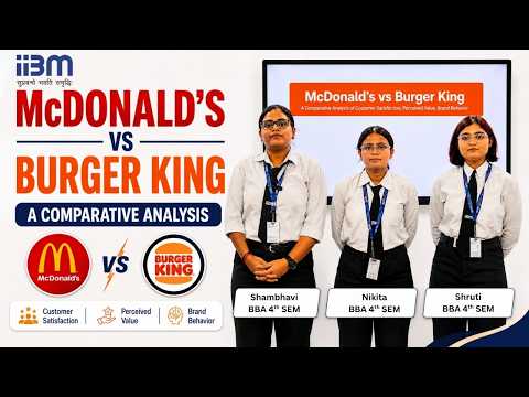 McDonald's VS Burger King | An Analysis by Shambhavi, Shruti & Nikita | Best BBA College in Patna