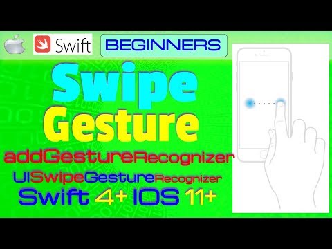 IOS 11+, Swift 4+, Beginners, Tutorial : Swipe Gesture Tutorial   ( UISwipeGestureRecognizer )