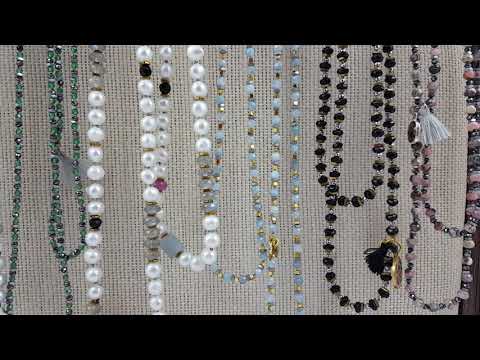 Naszyjniki z kamieni szlachetnych supełkowane