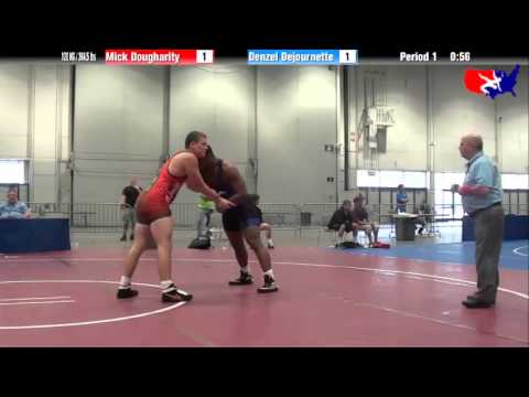 Mick Dougharity vs. Denzel Dejournette at 2013 Junior Nationals - FILA - FS