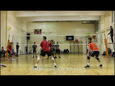 Tudor Constantinescu (nr. 8) - setter's highlights: CSM Bucuresti - CTF Mihai I 0-3 (juniors)