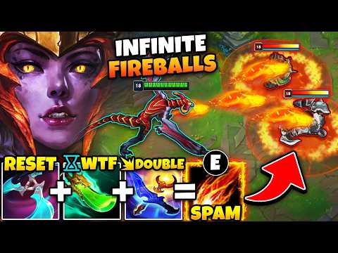 Shyvana but I can spam fireballs infinitely with this broken build