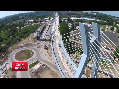 Stan prac przy budowie estakady Lipska - Wielicka w Krakowie